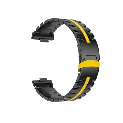 [PLYYQZM] �`�^���X�g���b�v,�ɍ��� Hua wei Watch Fit 5 5Pro 4 4Pro 3 �������X�g�o���h�u���X���b�g�ɓK�p(Black gold,-STEEL_FOR FIT 5)