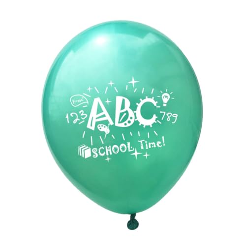 KESYOO スクールパーティー用ラテックス風船20個セット 教室装飾用彩色バルーン 新学期イベント写真撮影小道具