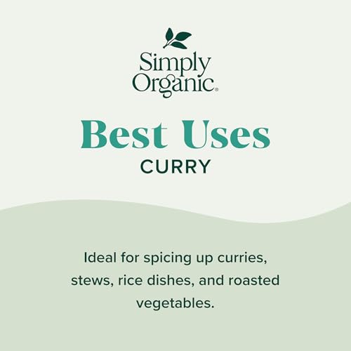 Image of Simply Organic Certified Organic Curry Powder, 3-Ounce 3-Pack, Aromatic Blend 11 Indian Cooking Spice for Meat, Seafood, Tofu