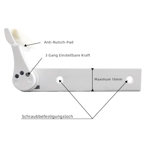 Achkey Türschließer Automatischer Türanlehner Innentür für Zimmertüren ohne Bohren und Schrauben