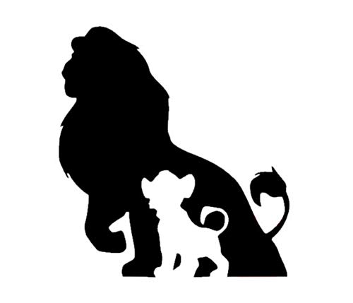 Hatcherabilia Lion King Mufasa/Simba Inspired Novelty Light Switch/Laptop/Tablet Sticker Wall Decal