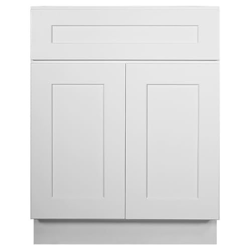 Image of Design House Brookings Kitchen Base Cabinet, 27 inch, White