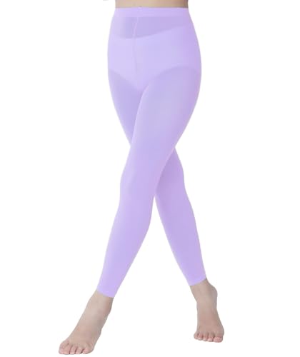 Girls Footless Tights Opaque Leggings for kids Soft Dance Students Tights