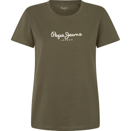 Pepe Jeans Damen Fiore T-Shirt, Grün (Blattgrün), XS – Ansicht 1