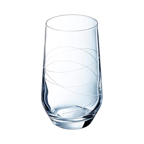 Verre 40 cl Abstraction transparent pour table moderne