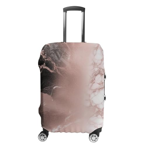Marble Color Rose Gold Suitcase Cover Washable Luggage Cover Dust-proof Luggage Protector Cover Anti-Scratch Travel Suitcase Protector Fits 18-32 Inch Luggage