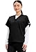 Cherokee Originals Unisex V-Neck Scrubs Shirt, Black, Medium