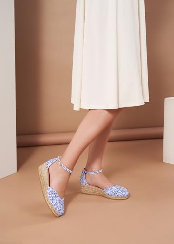 VISCATA Formiga Canvas Espadrille Sandal Wedges, Comfort and Style for Every Occasion, Size 5-12