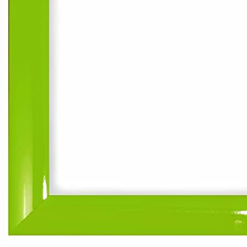 Cadre photo sur mesure 36 x 46 bois vert brillant pour poster