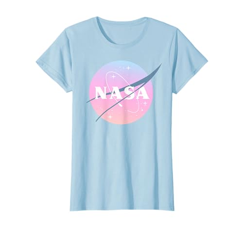 NASA Pastel Rainbow Classic Logo Graphic T-Shirt T-Shirt