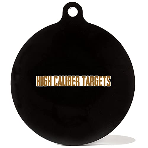 High Caliber AR500 Geometric Steel Targets - Gong, Half gong, Circle, Square & Octagon 1/2, 3/8, 1/4 inch Thickness for Shooting - Made in The USA