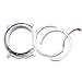 PENSUN Headlights LED Halo Projector Black Fit For 1996-2003 BMW E39 525I 528I 530I M5 Pair Driver and Passenger Side