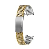Cinturino con estremità curva compatibile con cinturino for orologio Omega De Ville 424 Old Seamaster in acciaio inossidabile 18mm 19mm 20mm Accessori for bracciale da uomo