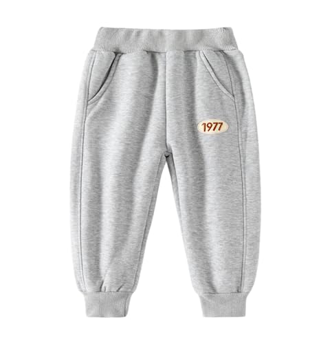 Meufam Toddler Boys Sweatpants Solid Color Waist Unisex Girls Elastic Pants Casual Baby Joggers