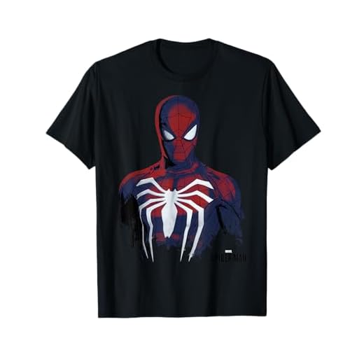 Marvel Spider-Man Game Grunge Portrait Camiseta