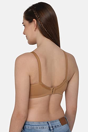 Image of INTIMACY LINGERIE Women's Cotton Brassiere | Non-Padded | Non-Wired | Full Coverage | Shaper Panel with Side Support Regular Bra | 1 Piece | (Def C P)
