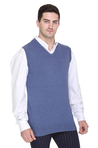 Image of V Neck Cotton Half Sweater for Man Winter Wear - Pullover Sweater for Men