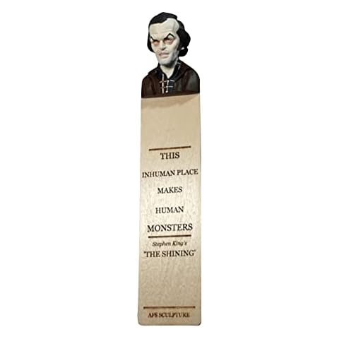Horror Bookmarks for Adults,The Best Gift for Fans of Horror Novels Horror Movie Bookmark,Handmade Resin Horror Bookmarks,Three-dimensional Bookmarks for Horror Novels Fans Gift Cover