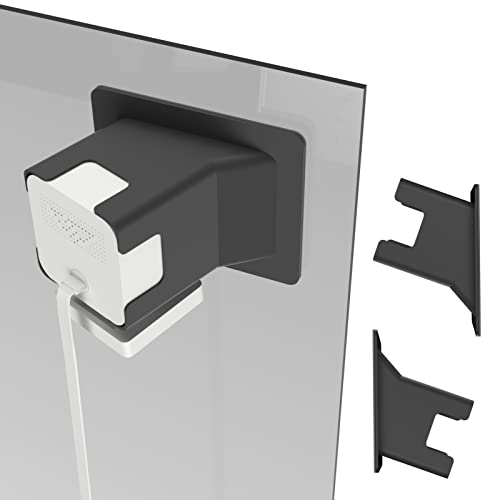 Teccle 2 Pack Angled Window Mount for Wyze Cam v4 Cam V3 20 Degrees Tilt ( Up/Down/Left/Right ) Turn Wyze Camera into a Window Camera for Outdoor Monitoring Through Window Use Cam v4 v3