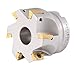 Accusize Industrial Tools 2-1/2'' by 3/4'' 90 Deg Square Shoulder Indexable Face Mill with Apkt1604 Insert, 4508-0016