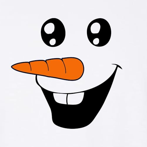 Go All Out Cute Snowman Face Funny Christmas Mens Toddler Women Youth T-Shirt3