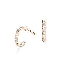 Rose Gold-half-small cz