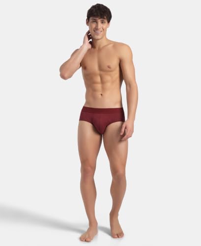 Image of Jockey LM05 Men Bamboo Cotton Elastane Stretch Breathable Mesh Brief with StayDry Treatment