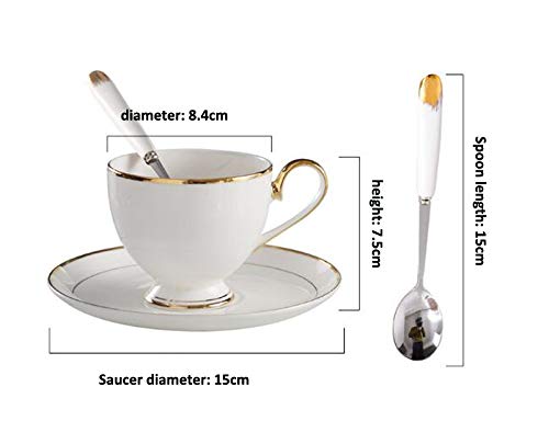 WINTERLING Tazza e Piattino Porcellana Decorazioni Oro Vintage Elegante