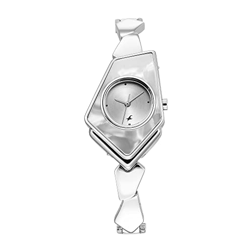 Image of Fastrack Younique Quartz Analog Silver Dial Metal Strap Watch for Girls-NS6279SM01
