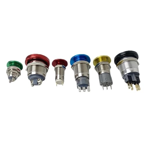 Interrupteur bouton-poussoir 22mm en métal durable pour commandes industrielles de précision - 5