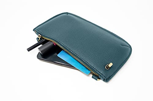 Image of Joy Susan Women's Fashion Purse Mini Crossbody Wristlet Clutch Handbag - Peacock