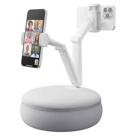 SAIJI Cell Phone Pillow Holder for Bed, Adjustable Angle Height Phone Pillow Stand for Watching Video On Bed/Sofa/Lap, Fit for 4.7"-7.0" Cell Phones(Gray) Cover