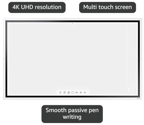 Image of Samsung Flip 2 WM55R 55 Inch Digital Flipchart for Business 4K UHD 3840x2160 with Touch Screen, Wi-Fi, HDMI, USB (LH55WMRWBGCXZA), Light Gray