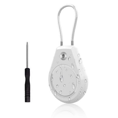 Image of Keychain Holder Case - Waterproof Shockproof Protective Air Tag Key Chain Cover with Steel Wire Cable, Anti-Lost Accessory Compatible with Air for Keys, Luggage, Backpack, Pets