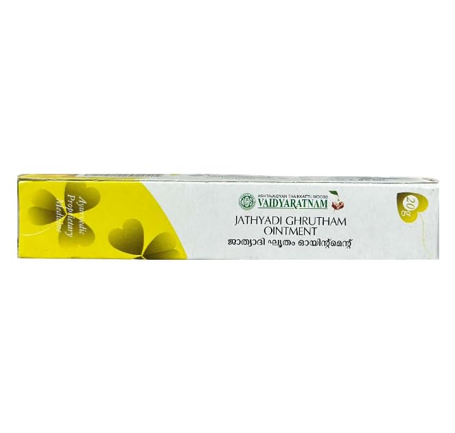See full amazon price history chart for Vaidyaratnam Jathyadi Ghrutham Ointment (20g) Vaidyaratnam Jathyadi Ghrutham Ointment (20g) (B0DFC7H9NK) Amazon Price History, Amazon Price Tracker