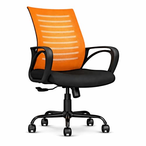 Image of Ergonomic 360 Swivel Office Chair for Home & Office Work with Back Support |Tilting & Height Adjustable Mechanism | Revolving Computer Chair for Home Study Use | Gaming Style Boss Chair