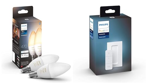 Philips Hue Hue White Ambiance lot de 2 ampoules connectées Culot E14,...