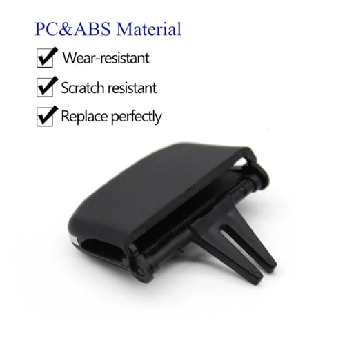 Clips de aire acondicionado para reparar la salida de ventilación delantera de coche Volvo S60 V60 V40 4
