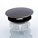 Orhemus Solid Brass Sink Overflow Cap Round Hole Cover for Bathroom Basin, Oil Rubbed Bronze Finish