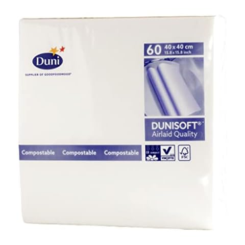 Duni Servietten Dunisoft, weiß, 40 x 40 cm Cover