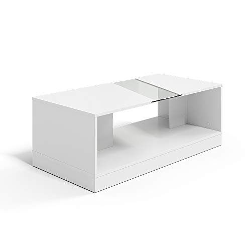 Preisvergleich Produktbild Vicco Couchtisch Wohnzimmertisch Fernsehtisch Laif 120x60cm Glas Beistelltisch