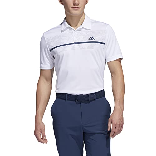 Adidas Golf Men's Standard Primegreen Polo Shirt, White, S #TOP5