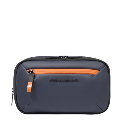 PIQUADRO – Beauty Case - Impermeabile – Tessuto Resistente – Compatto e Versatile - Uomo - Colore Blu