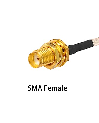 Vecys 2PCS U.F.L1 to SMA Female Low Loss Coaxial Cable 2" /5CM U.F.L1 RG178 RF Coaxial Pigtail Cable for Wireless Routers Mini PCIE Network Cards PCI Wi-Fi WAN Repeater - Image 4