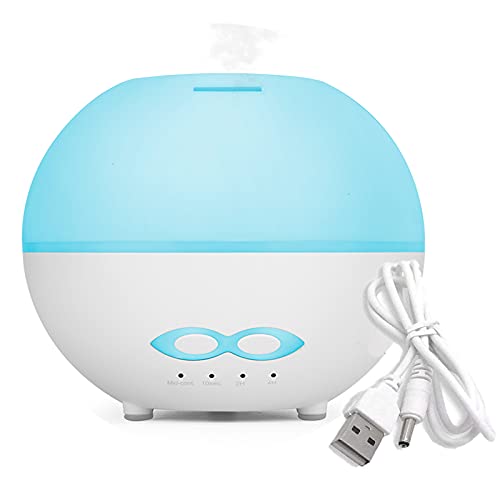 Essential Oil Diffusers,400ml Large Capacity Aromatherapy air Mist Diffuser,Scent Ultrasonic Oils Humidifier White,Auto-Off 7Color Electric USB Aroma Diffuser for Spa Room,Home,Yoga,Office,Travel.