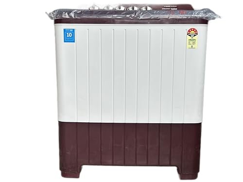 Image of Voltas Beko Semi-Automatic Top Load Washing Machine, 12 Kg Capacity, 5 Star Burgundy
