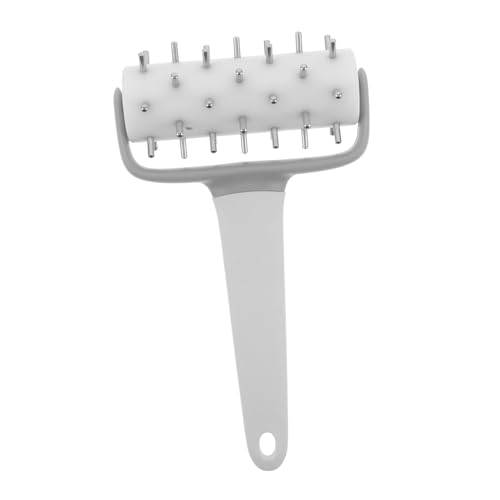 STOBAZA ponche de pizza perforadora para cocinar picos de rodillo de pizza Pastelero Acero inoxidable blanco