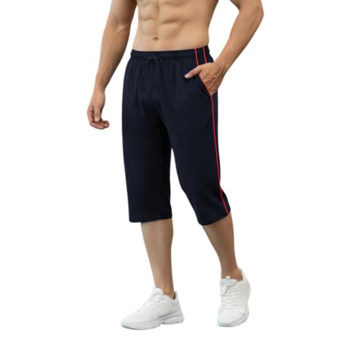 Image of FEEL TRACK Men's Regular Fit Three Fourth Capri