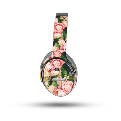 Image of MightySkins Skin Compatible with Bose QuietComfort 35 II Headphones - Faded Roses | Protective, Durable, and Unique Vinyl Decal wrap Cover | Easy to Apply, Remove, and Change Styles