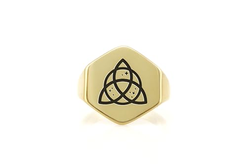 Bague Wicca or 14k : le bijou ésotérique durable qui ne ternit pas - 4